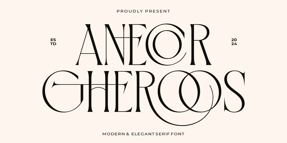 Anecor Gheroos font