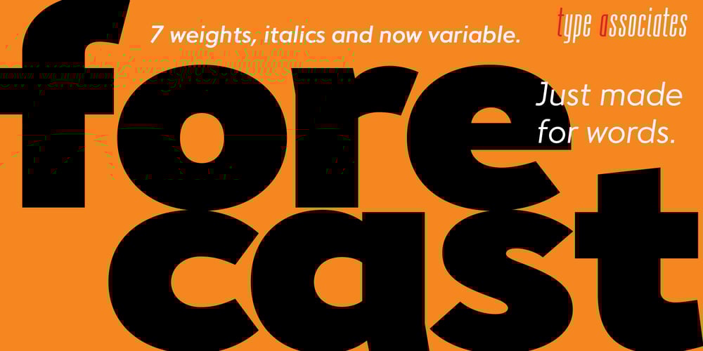 Forecast font