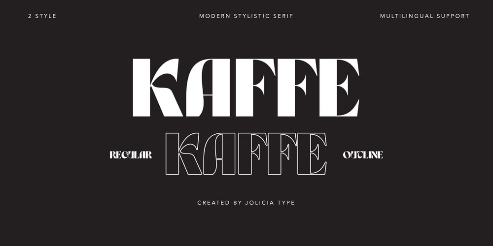Kaffe font