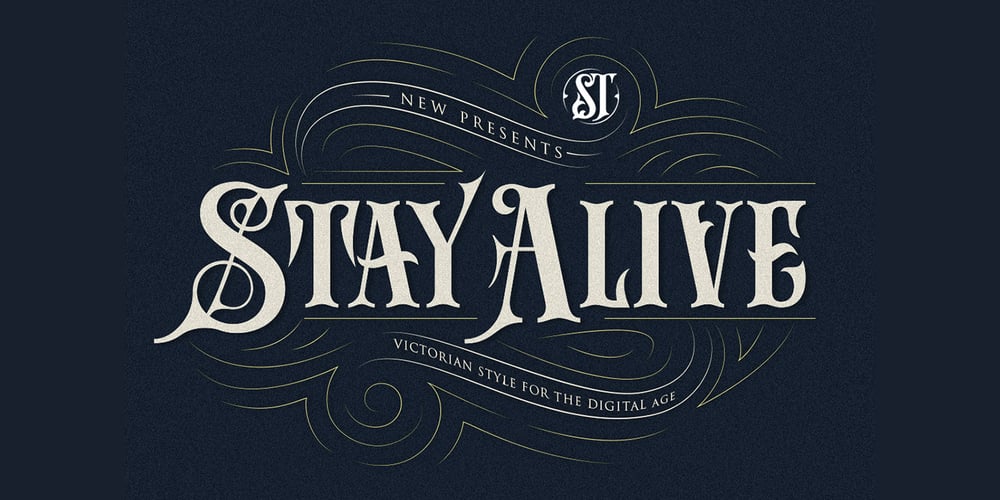Stay ALive font