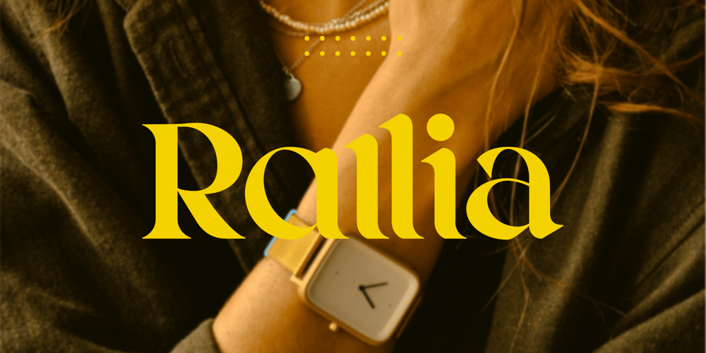 Rallia font