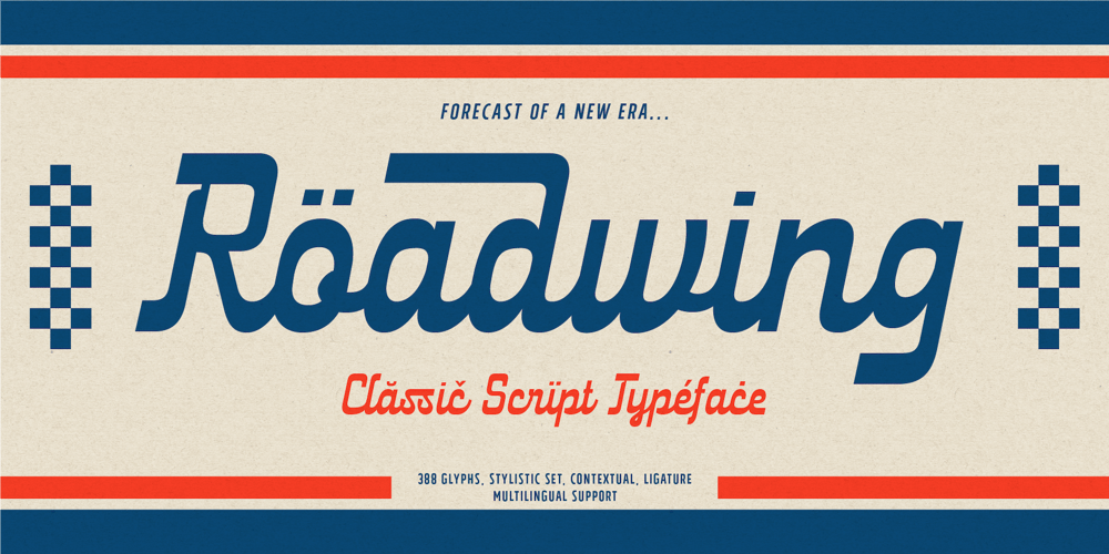 Roadwing font