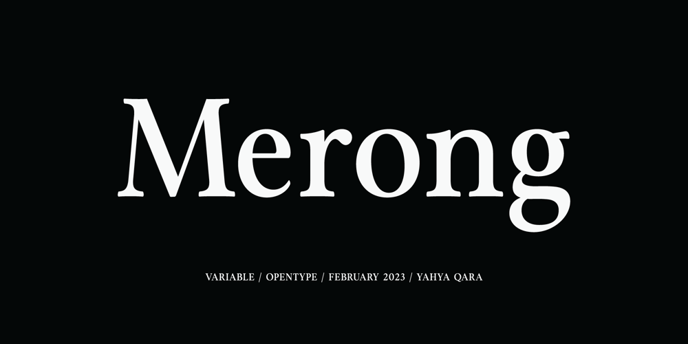 Merong font