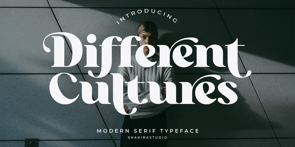 Different Cultures font