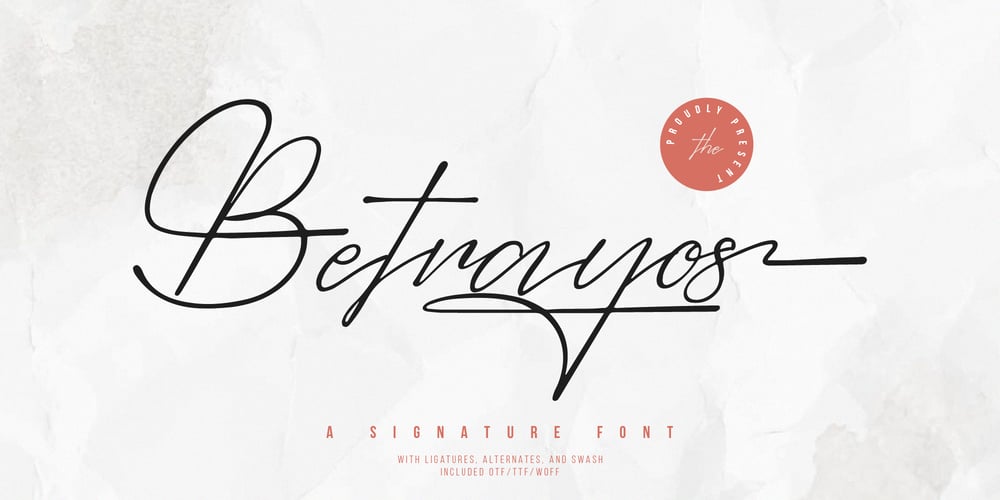 Betrayos font