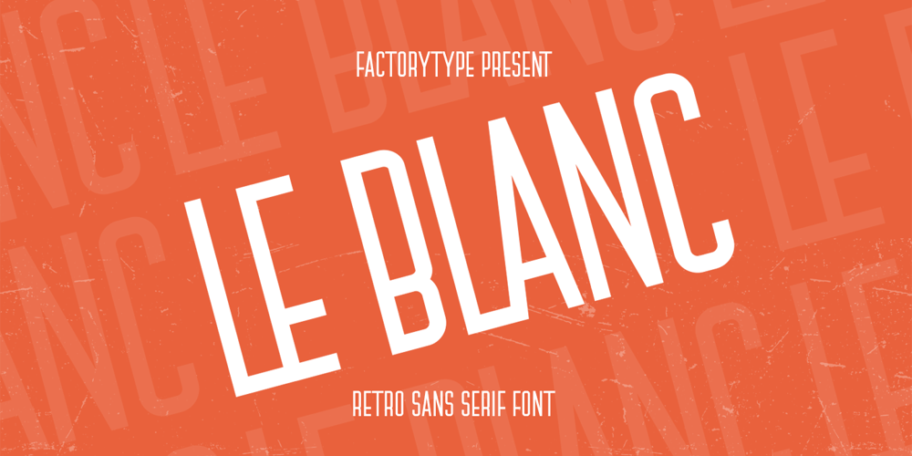 Le Blanc font