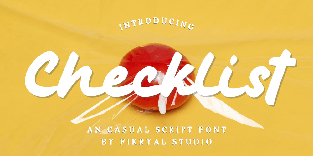 Checklist font