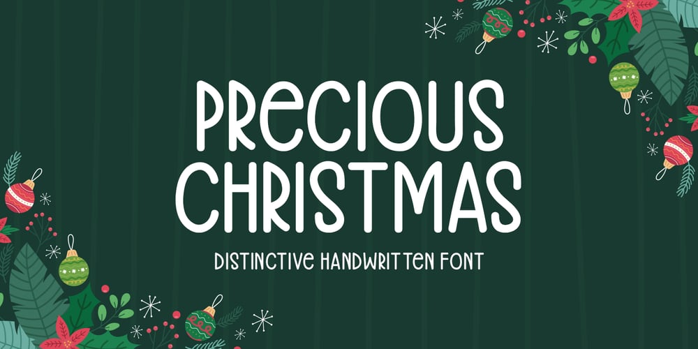 Precious Christmas font