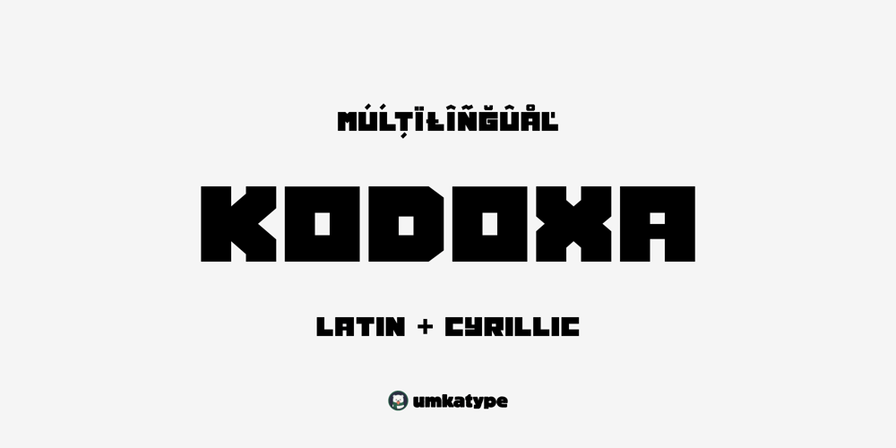 Kodoxa font