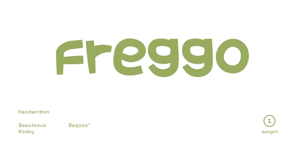 Freggo font