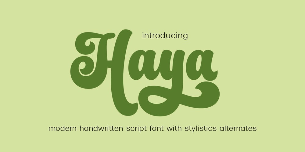 Haya font