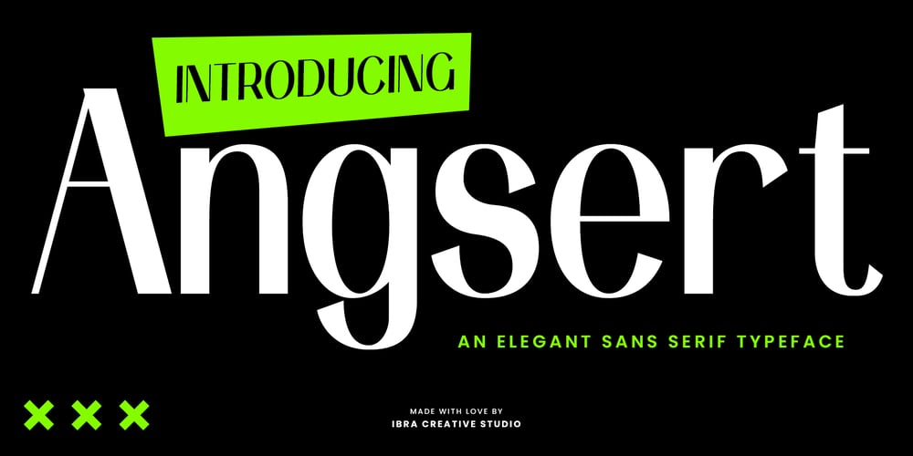 Angsert font