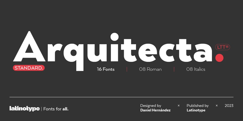 Arquitecta Standard font