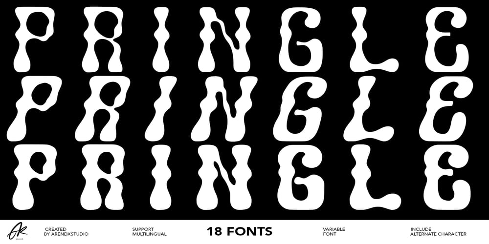 Pringle font