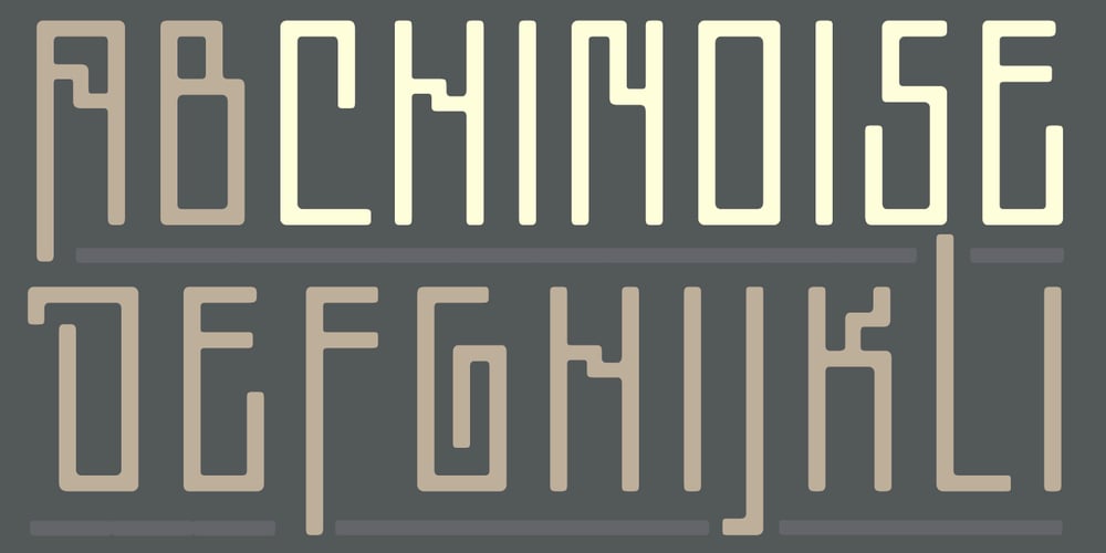 Chinoise font