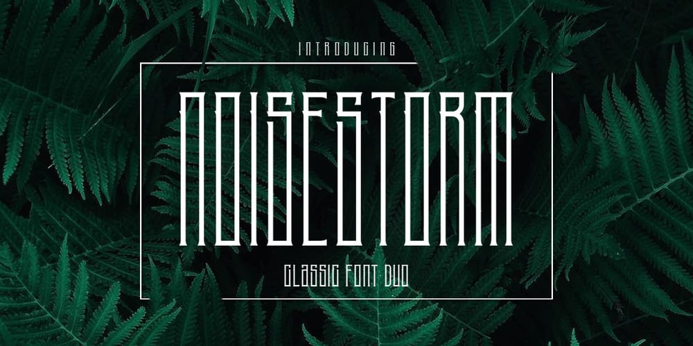 Noise Storm font