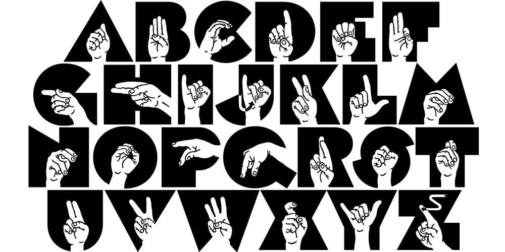 FingerSpeller BF font