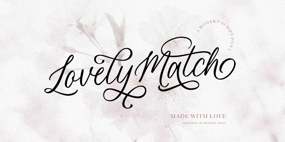 Lovely Match font