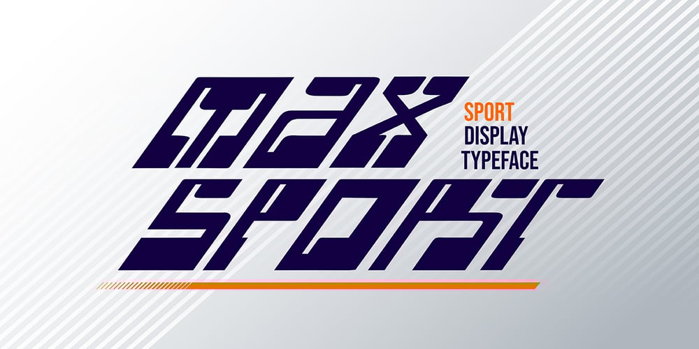 Max Sport Futuristic font