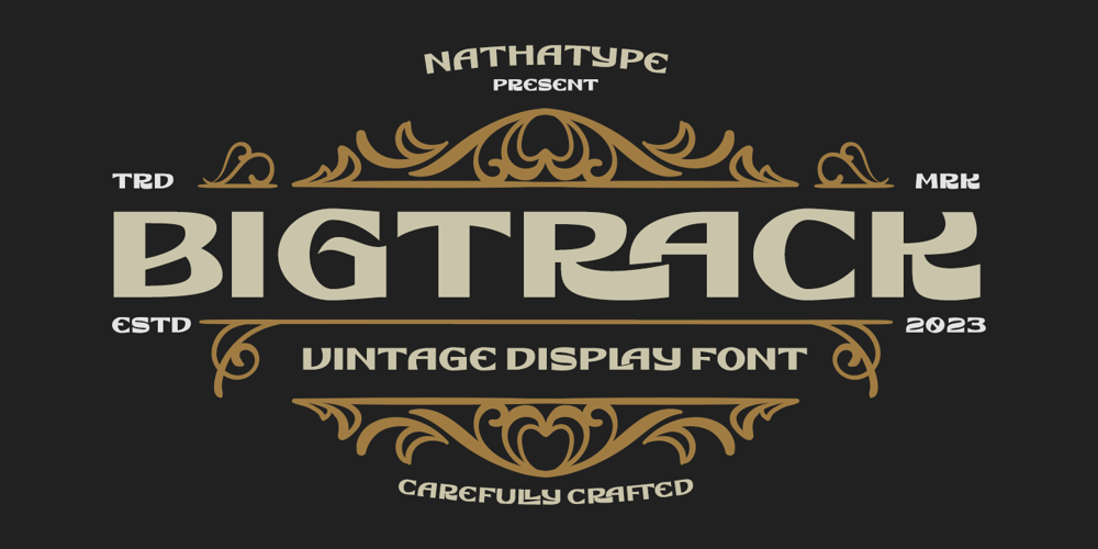 Bigtrack font