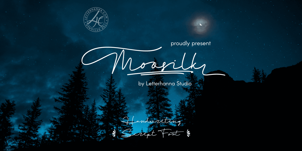 Moonsilk font