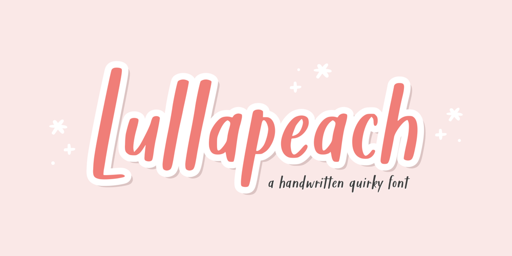 Lullapeach font
