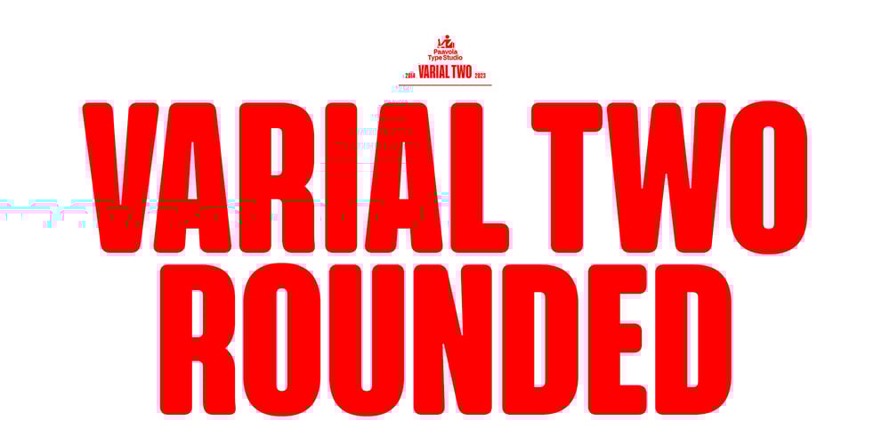 Varial Two Rounded font