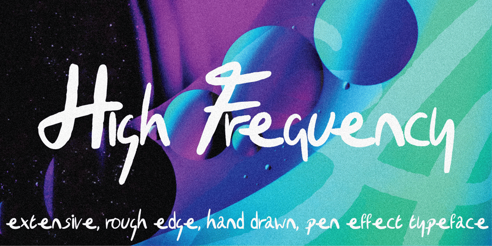 High Frequency Script font