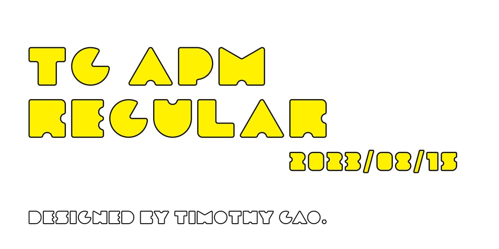 TG APM font