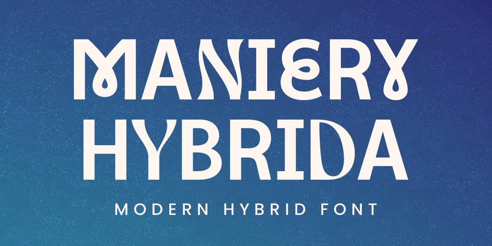 Maniery Hybrida font