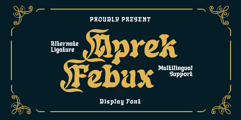 Aprek Febux font