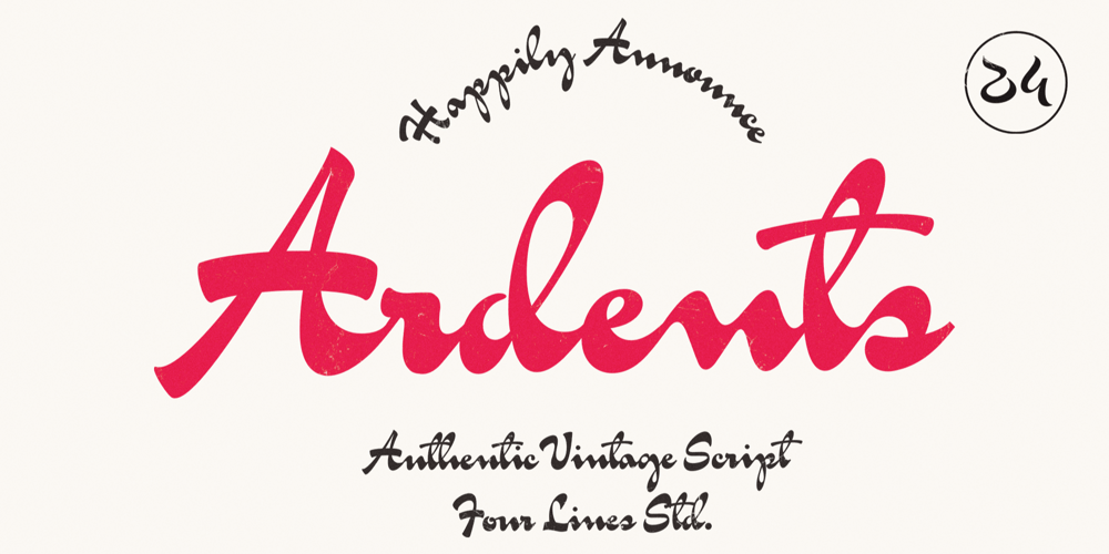 Ardents font