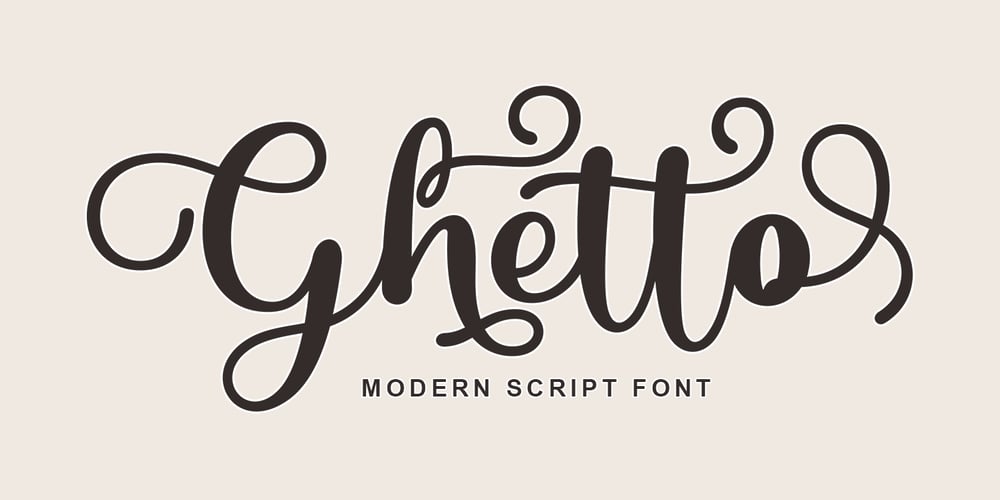 Ghetto font