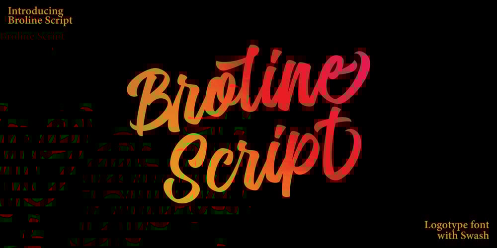 Broline Script font
