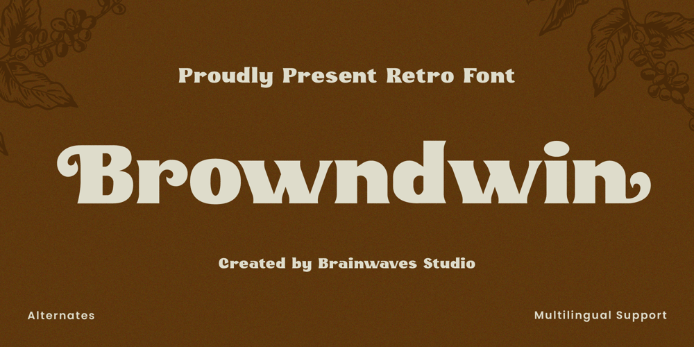 Browndwin font