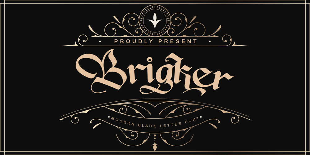 Brigker font