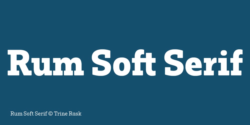 Rum Soft Serif font