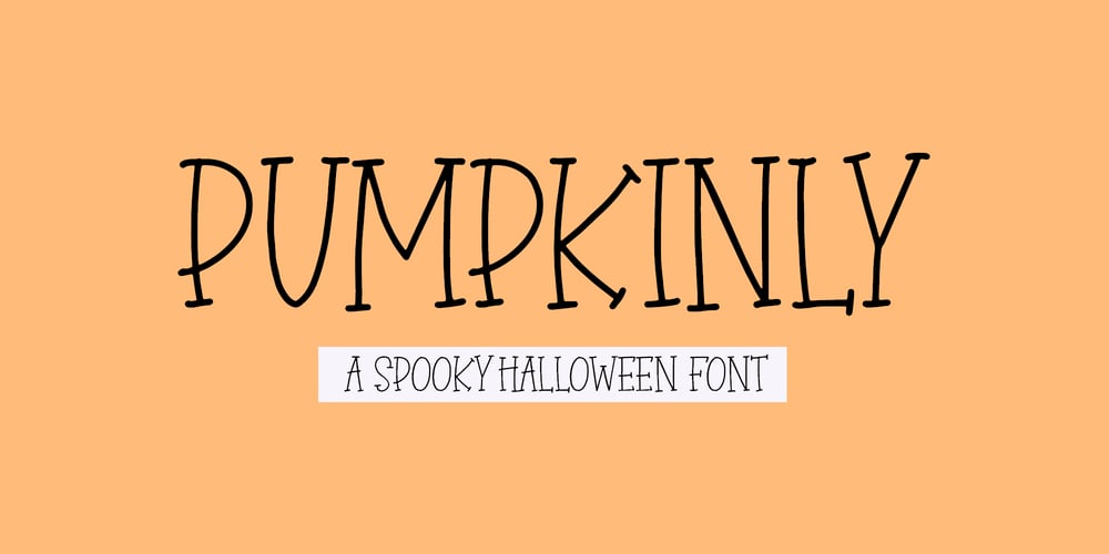 Pumpkinly font