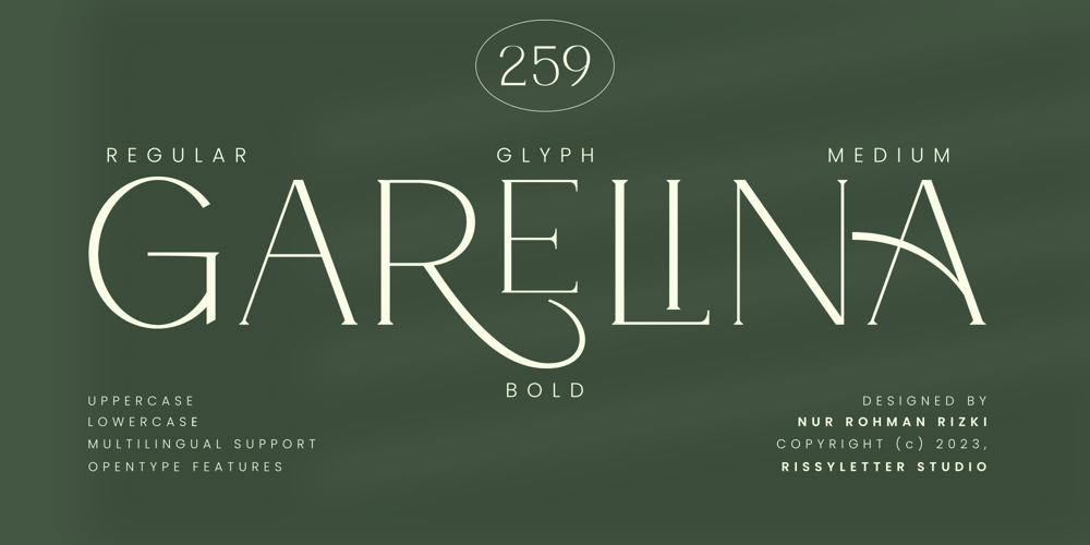 Garelina font