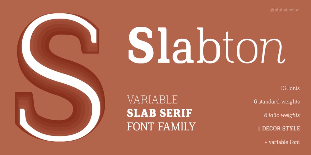 Slabton font