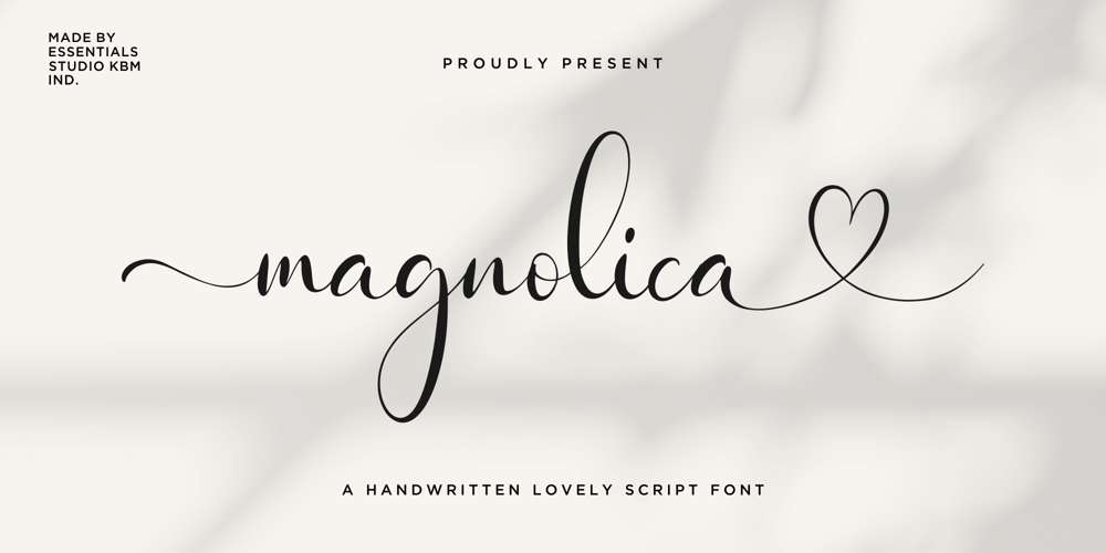 Magnolica font