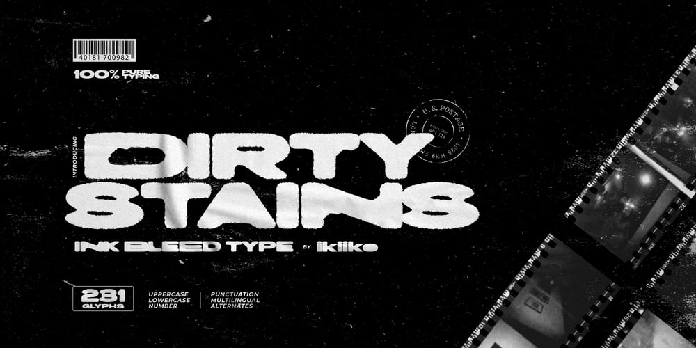 Dirty Stains font
