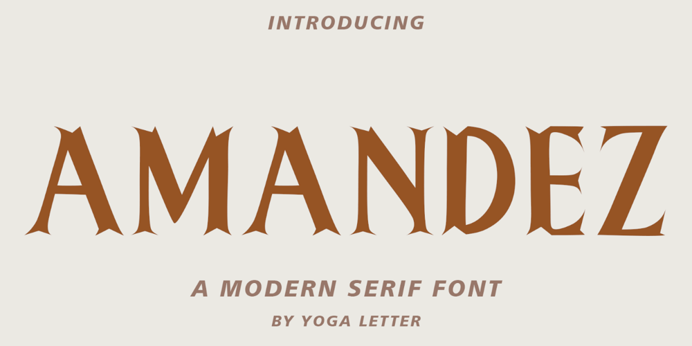 Amandez font