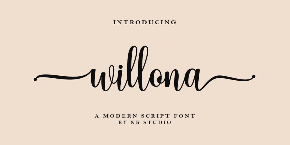 Willona font