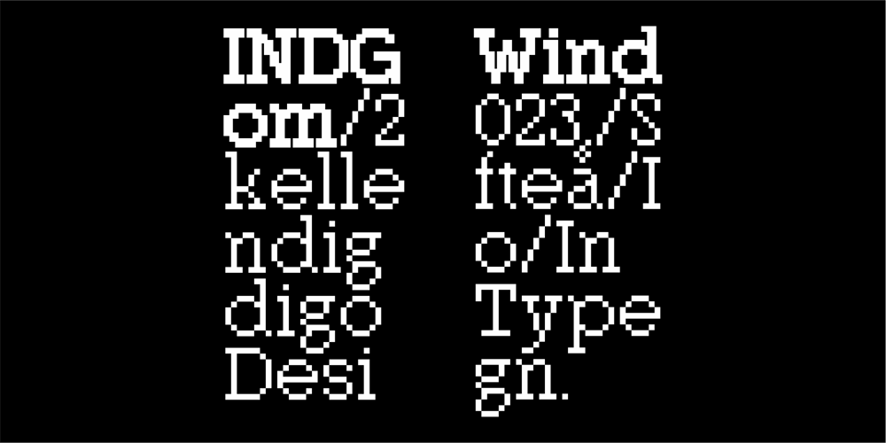 INDG Windom font