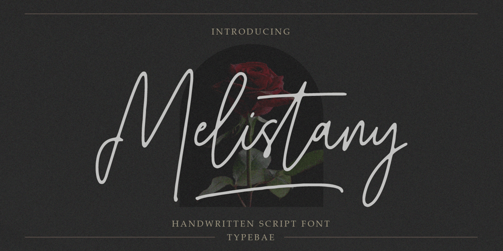Melistany font