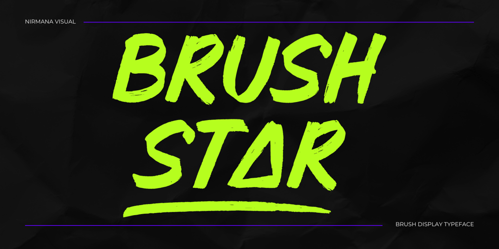Brush Star font