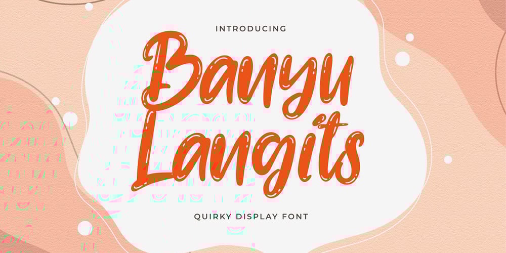 Banyu langits font