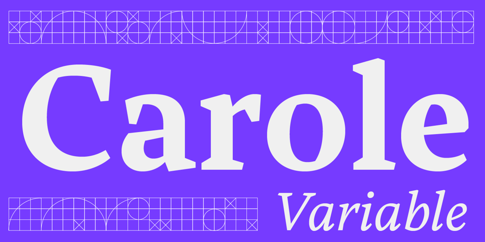 Carole Serif Variable font