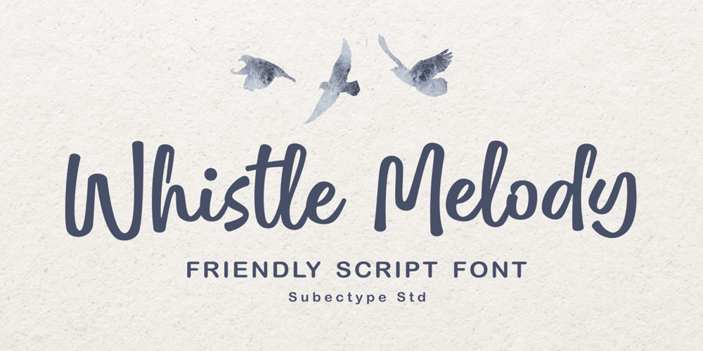 Whistle Melody font